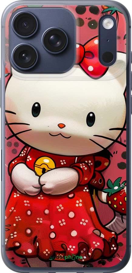 Силиконовый чехол hello kitty1 для Apple iPhone 17 PRO - 6036u-4030 изображение 