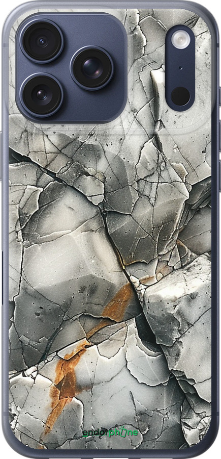 Силиконовый чехол Серый мрамор для Apple iPhone 17 PRO - 6041u-4030 изображение 