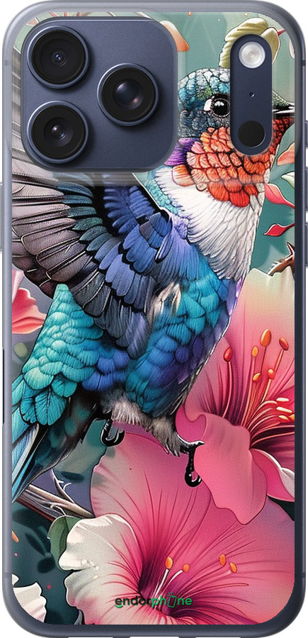 Силиконовый чехол Сказочная колибри для Apple iPhone 17 PRO - 6051u-4030 изображение 