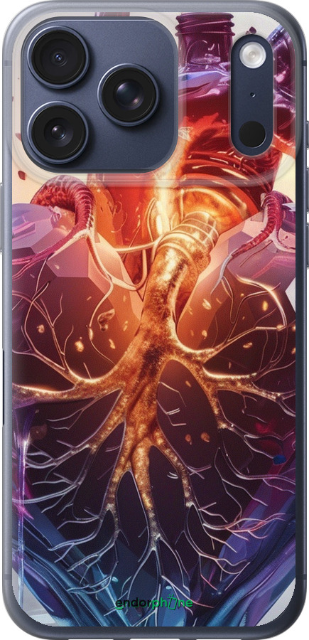 Силиконовый чехол Crystal Heart для Apple iPhone 17 PRO - 6070u-4030 изображение 