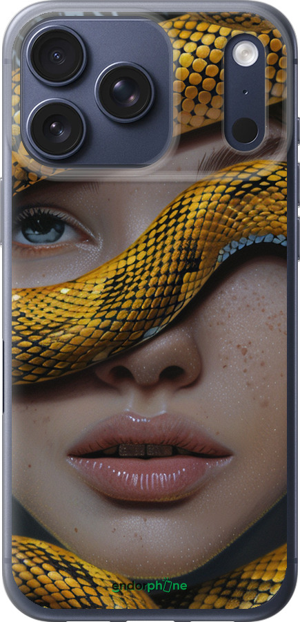 Силиконовый чехол Объятия змеи для Apple iPhone 17 PRO - 6081u-4030 изображение 