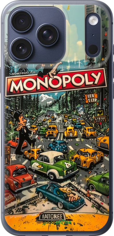 Силиконовый чехол Городской драйв Monopoly для Apple iPhone 17 PRO - 6088u-4030 изображение 
