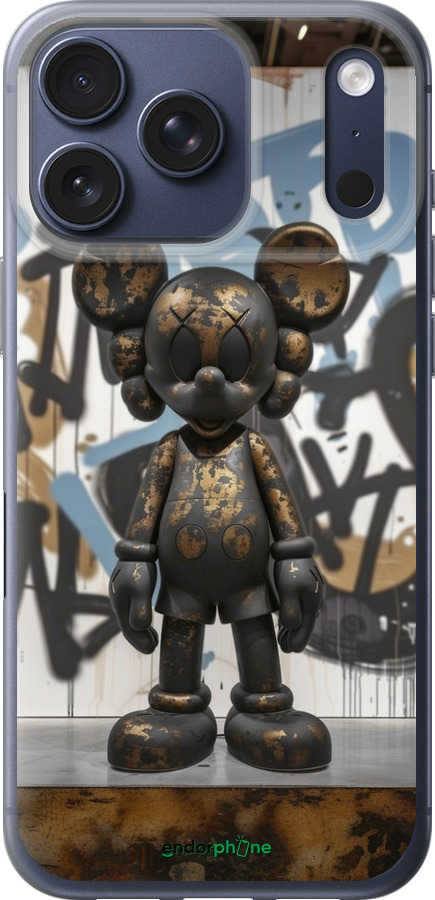 Силиконовый чехол Bronze kaws v2 для Apple iPhone 17 PRO - 6098u-4030 изображение 