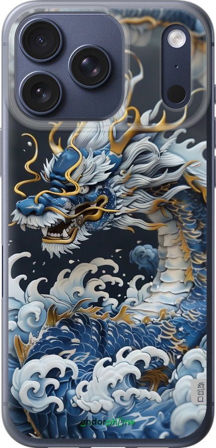 Силиконовый чехол Водяной дракон для Apple iPhone 17 PRO - 6113u-4030 изображение 