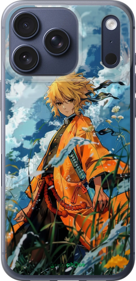 Силиконовый чехол Zenitsu Agatsuma для Apple iPhone 17 PRO - 6117u-4030 изображение 