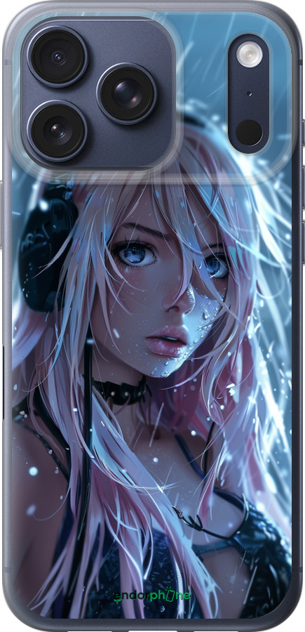 Силиконовый чехол Неоновый дождь для Apple iPhone 17 PRO - 6119u-4030 изображение 