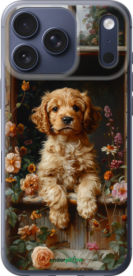 Силиконовый чехол Щенок cocker spaniel для Apple iPhone 17 PRO - 6136u-4030 изображение 