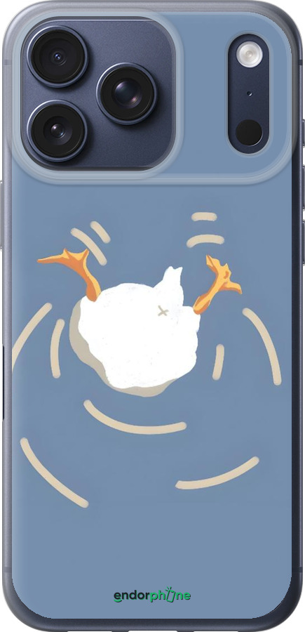 Силиконовый чехол Гусь ныряет для Apple iPhone 17 PRO - 6275u-4030 изображение 
