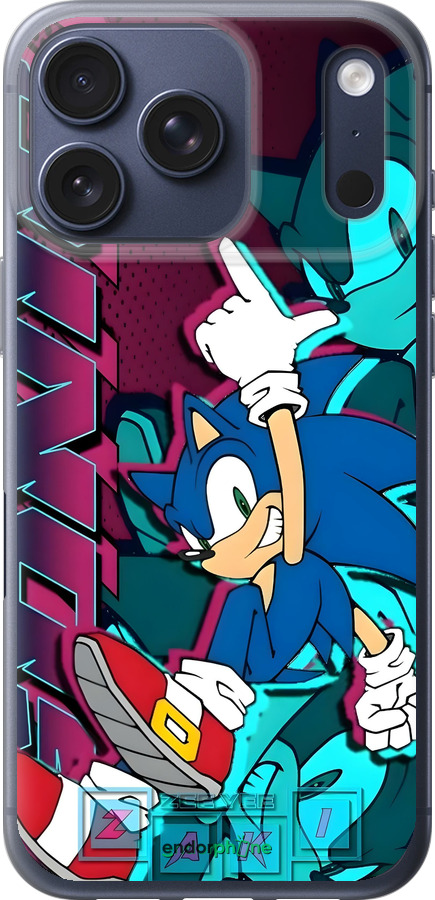 Силіконовий чехол Соник для Apple iPhone 17 PRO - 6284u-4030 изображение 