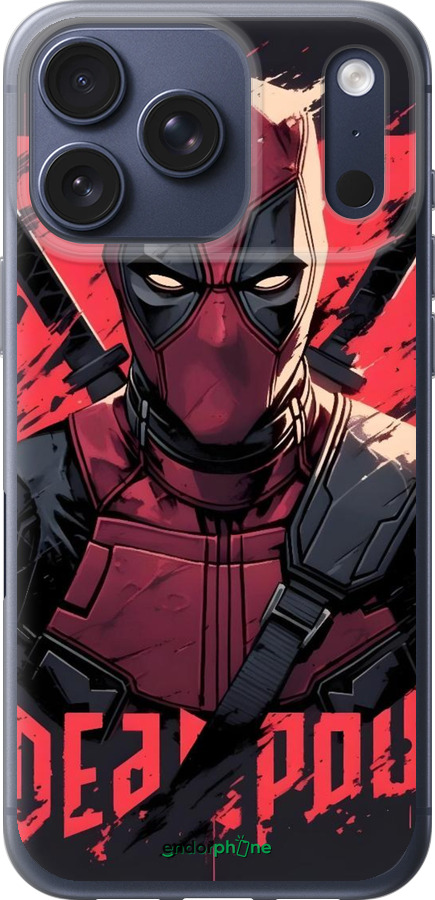 Силіконовий чехол Дедпул для Apple iPhone 17 PRO - 6293u-4030 изображение 
