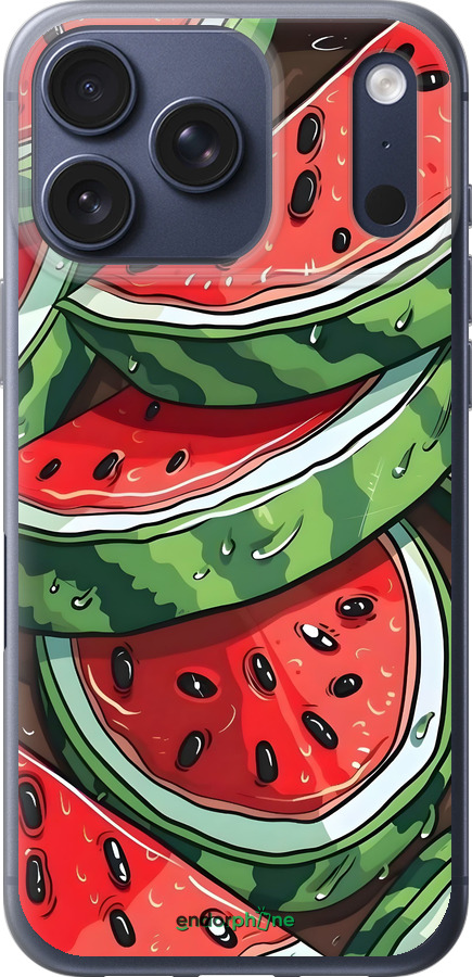 Силиконовый чехол Арбуз для Apple iPhone 17 PRO - 6315u-4030 изображение 