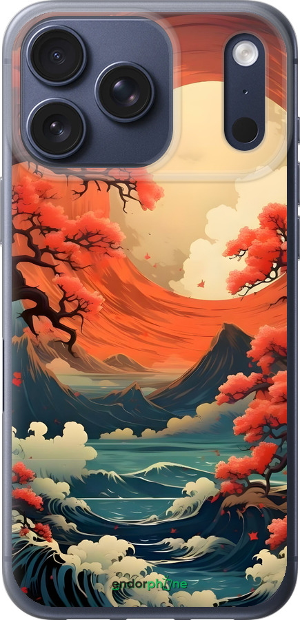 Силиконовый чехол Природа японии для Apple iPhone 17 PRO - 6327u-4030 изображение 