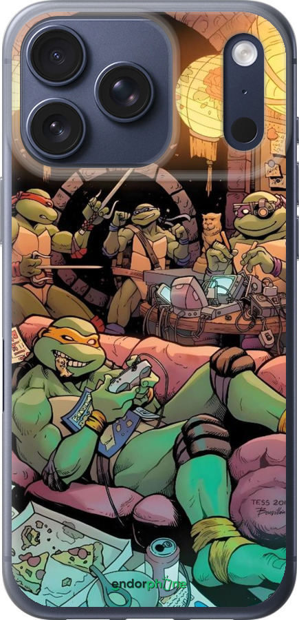 Силиконовый чехол Черепашки нинзя для Apple iPhone 17 PRO - 6346u-4030 изображение 