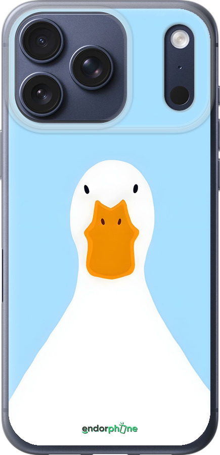 Силиконовый чехол Гусь для Apple iPhone 17 PRO - 6350u-4030 изображение 