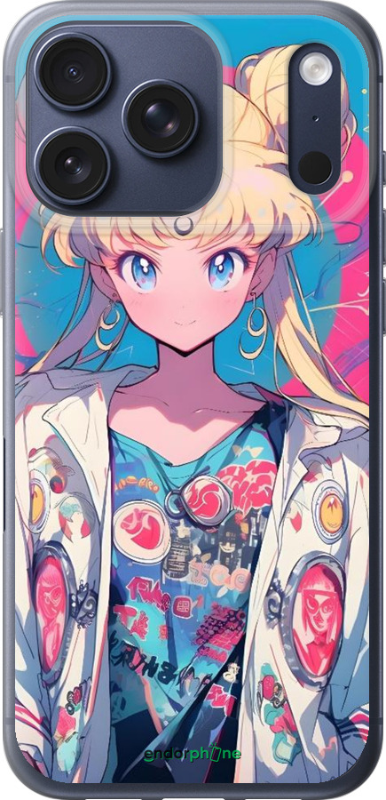 Силиконовый чехол Сейлор Мун 2 для Apple iPhone 17 PRO - 6351u-4030 изображение 