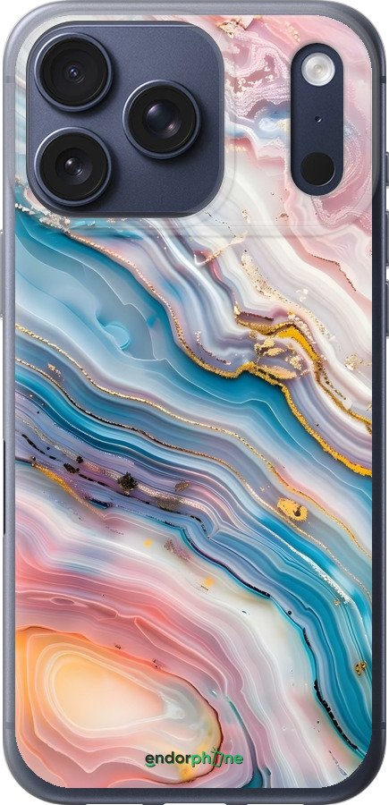 Силіконовий чехол Мрамор красивый для Apple iPhone 17 PRO - 6376u-4030 изображение 