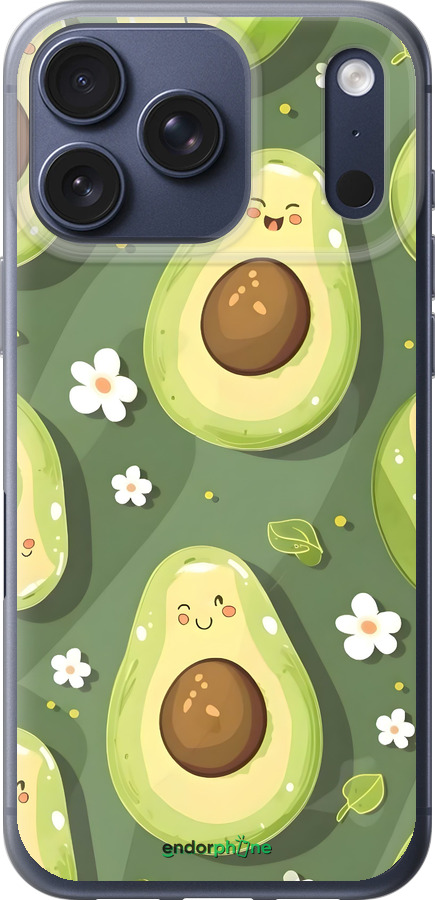 Силіконовий чехол Авокадо для Apple iPhone 17 PRO - 6380u-4030 изображение 