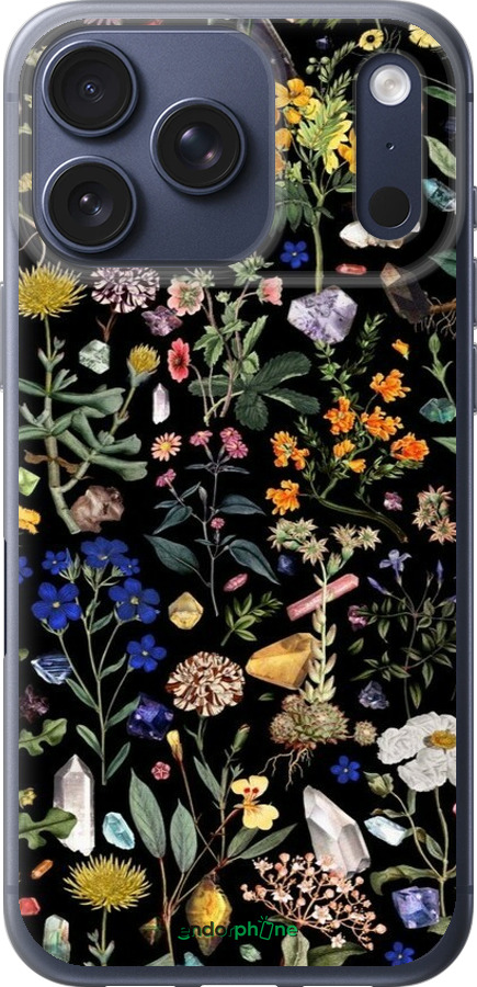 Силиконовый чехол С цветами для Apple iPhone 17 PRO - 6422u-4030 изображение 