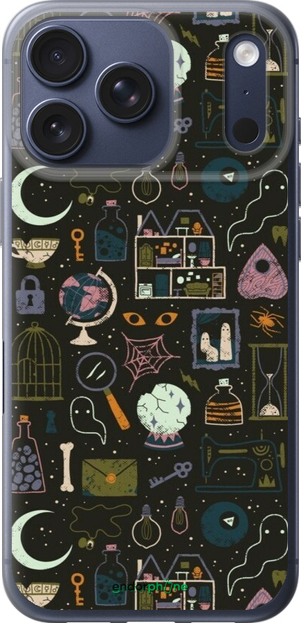 Силиконовый чехол Колдовской принт для Apple iPhone 17 PRO - 6425u-4030 изображение 