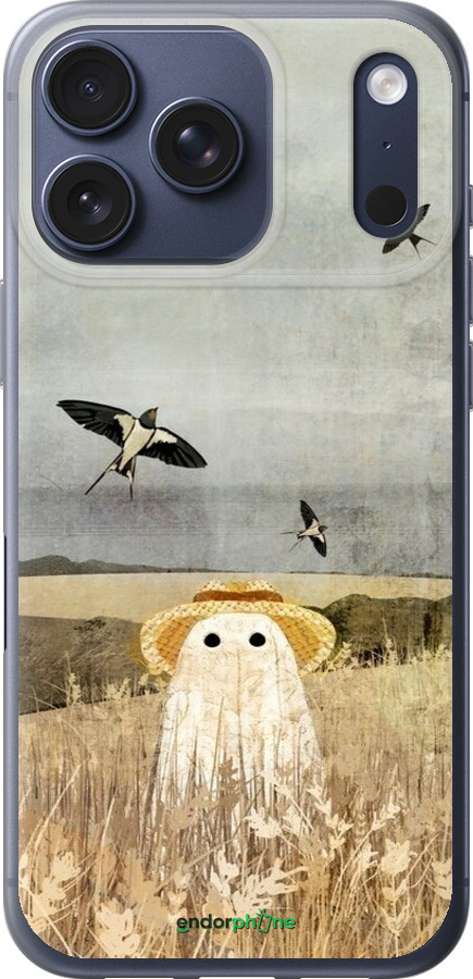 Силиконовый чехол Призрак в поле для Apple iPhone 17 PRO - 6427u-4030 изображение 