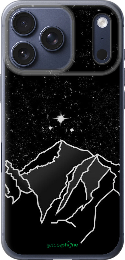 Силиконовый чехол Минималистический горный пейзаж для Apple iPhone 17 PRO - 6438u-4030 изображение 