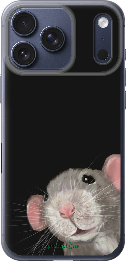 Силиконовый чехол The Peeking Rat для Apple iPhone 17 PRO - 6442u-4030 изображение 