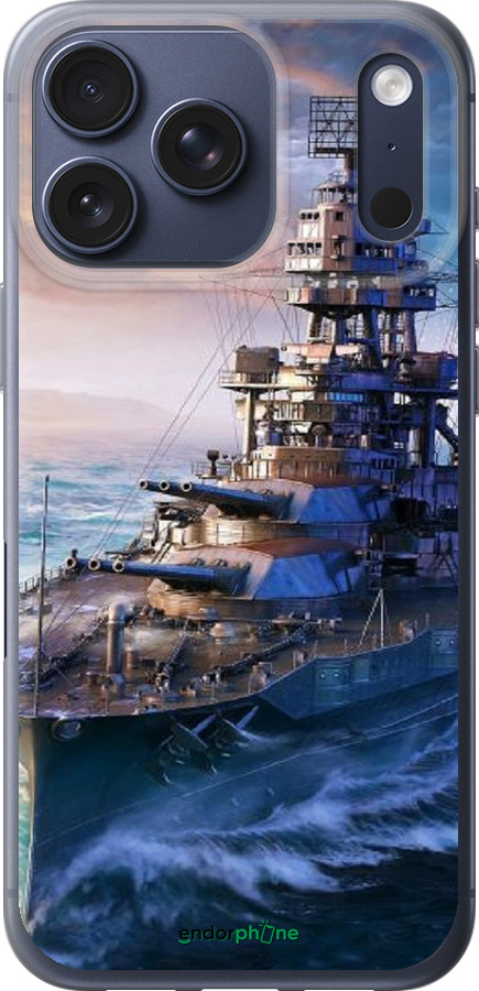 Силіконовий чехол Військовий корабель, world of tanks, wargaming для Apple iPhone 17 PRO - 6461u-4030 изображение 