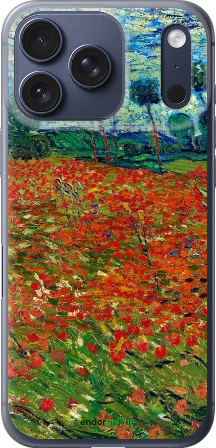 Силиконовый чехол Винсент Ван Гог-Маковое поле для Apple iPhone 17 PRO - 6466u-4030 изображение 