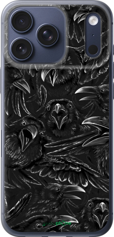 Силиконовый чехол Воронья ярость для Apple iPhone 17 PRO - 6474u-4030 изображение 