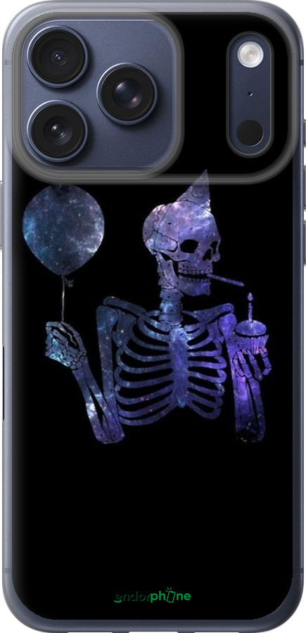 Силиконовый чехол Скелетное искусство для Apple iPhone 17 PRO - 6536u-4030 изображение 