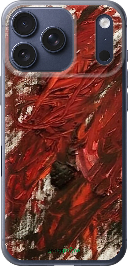 Силиконовый чехол Абстрактная композиция в красных тонах для Apple iPhone 17 PRO - 6541u-4030 изображение 