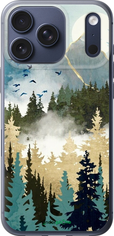 Силиконовый чехол С изображением лесного пейзажа для Apple iPhone 17 PRO - 6548u-4030 изображение 