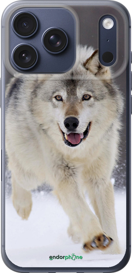 Силиконовый чехол Бегущий волк для Apple iPhone 17 PRO - 826u-4030 изображение 