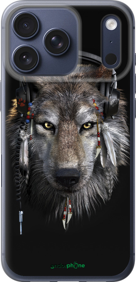 Силиконовый чехол Волк-меломан для Apple iPhone 17 PRO - 875u-4030 изображение 