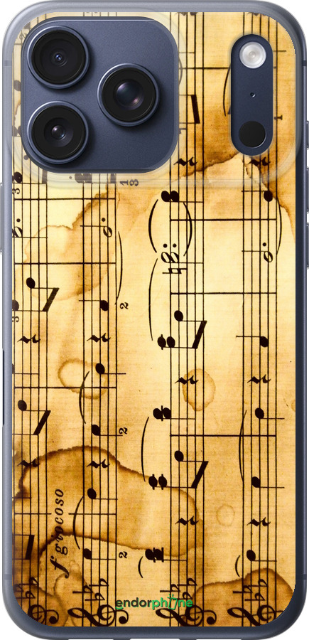 Силиконовый чехол Ноты для Apple iPhone 17 PRO - 905u-4030 изображение 