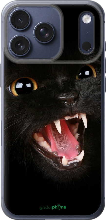 Силіконовий чехол Чорна кішка для Apple iPhone 17 PRO - 932u-4030 изображение 