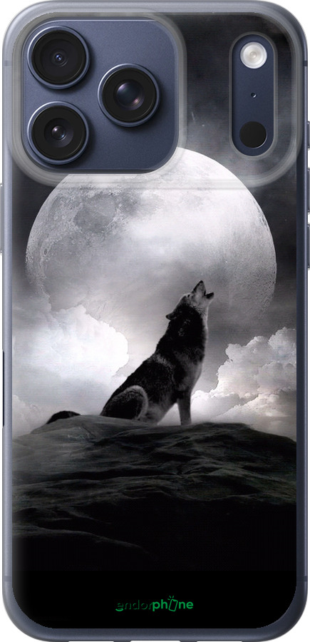 Силиконовый чехол Воющий волк для Apple iPhone 17 PRO - 934u-4030 изображение 