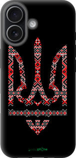 TPU чехол Герб - вишиванка на чорному фоні для Apple iPhone 17 - 1196b-4031 изображение 