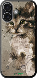 TPU чехол Кошеня з плям і ліній для Apple iPhone 17 - 119b-4031 изображение 