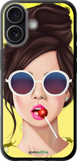 TPU чехол Девушка с чупа-чупсом для Apple iPhone 17 - 3979b-4031 изображение 