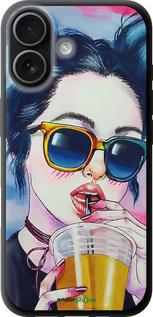 TPU чехол Арт-девушка в очках для Apple iPhone 17 - 3994b-4031 изображение 