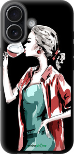 TPU чехол Девушка с бокалом для Apple iPhone 17 - 4662b-4031 изображение 