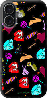 TPU чехол stickers для Apple iPhone 17 - 4757b-4031 изображение 