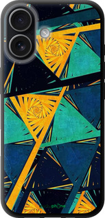 TPU чехол Арт, абстракция, желтый, синий для Apple iPhone 17 - 5382b-4031 изображение 