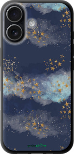 TPU чехол Ночь золотые звезды для Apple iPhone 17 - 5421b-4031 изображение 