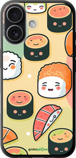TPU чехол Суши паттерн для Apple iPhone 17 - 5583b-4031 изображение 