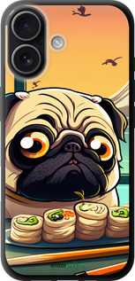 TPU чехол Мопс и суши для Apple iPhone 17 - 5588b-4031 изображение 