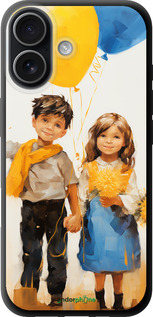 TPU чехол Дети с шариками для Apple iPhone 17 - 5659b-4031 изображение 