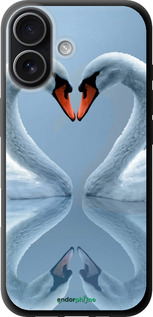 TPU чехол Лебеді для Apple iPhone 17 - 6007b-4031 изображение 