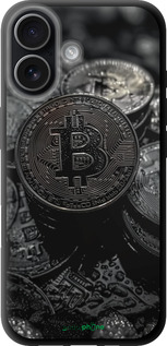 TPU чехол Black Bitcoin для Apple iPhone 17 - 6090b-4031 изображение 